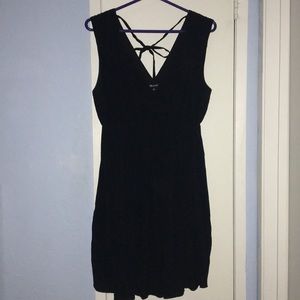 Madewell Deep V Black Cocktail/Party Dress
